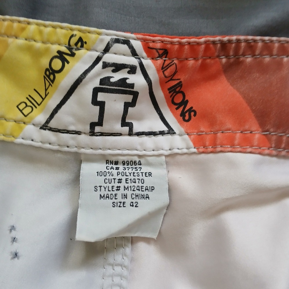 Billabong Andy Irons Aitlite Board Shorts Mens 42 Colorblock Surf Swim Trunks - Picture 9 of 11